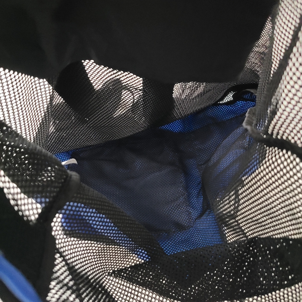 BeeGreen Blue Large Capacity Mesh Drawstring Backpack - Picture 14 of 14